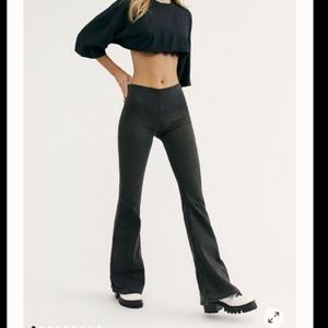 Free People, black flair jeans, women's 24R